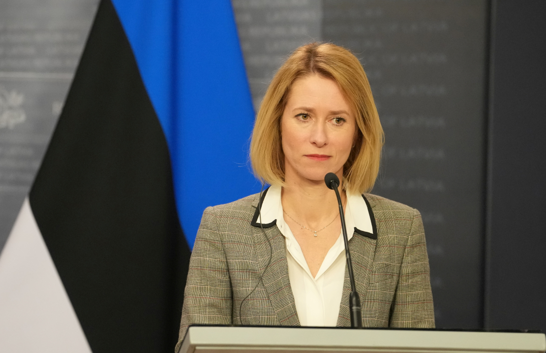 Baltijas valstu premjerministru un Vācijas kanclera tikšanās. Kaja Kallasa.