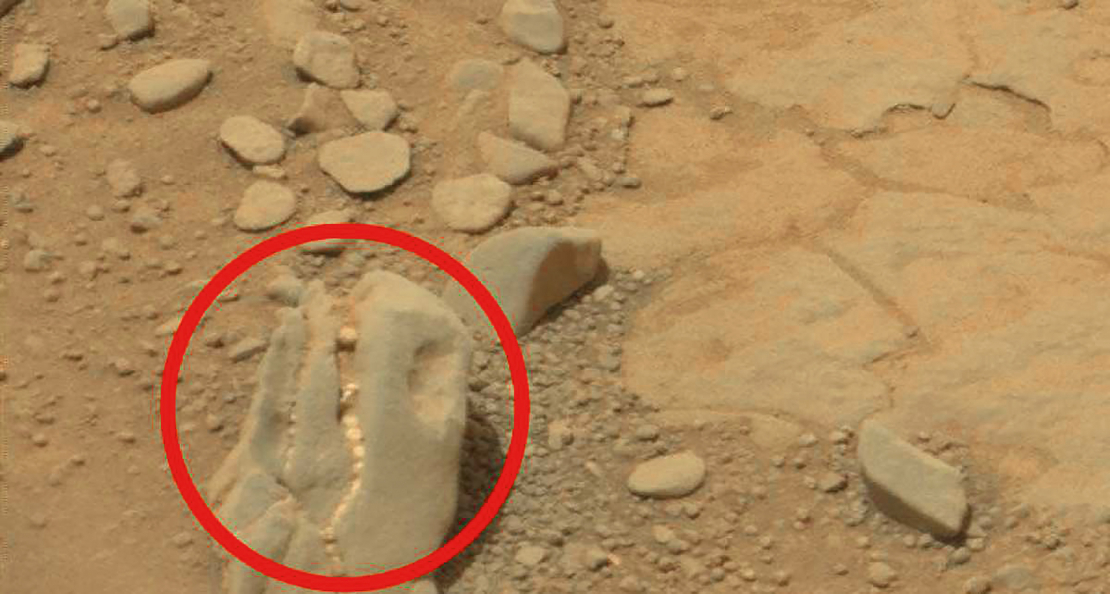 Vai marsgājējs "Curiosity" atradis dinozaura fosīlijas?