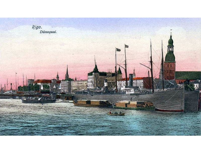 Daugavmala 20. gs. sākumā.