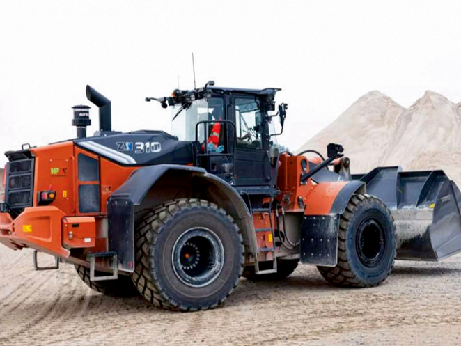 'Hitachi ZW310-7' iekrāvējs.
