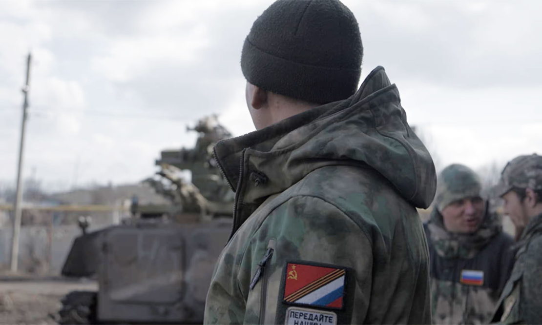 Kadrs no Anastasijas Trofimovas dokumentālās filmas "Russians at War" ("Krievi karā").