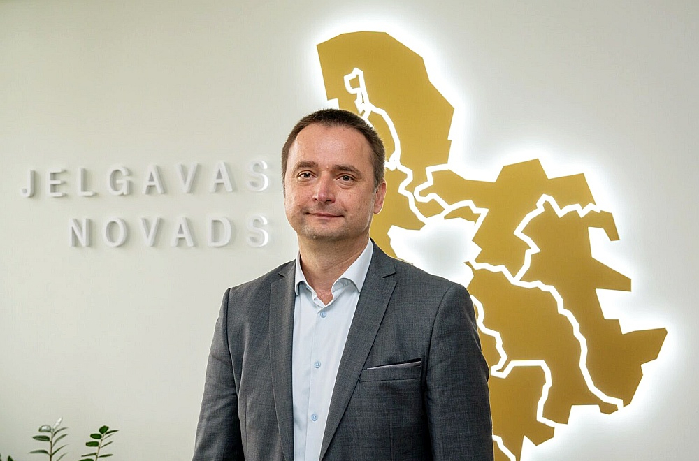 Jelgavas novada domes jaunais priekšsēdētājs Uldis Ainārs.