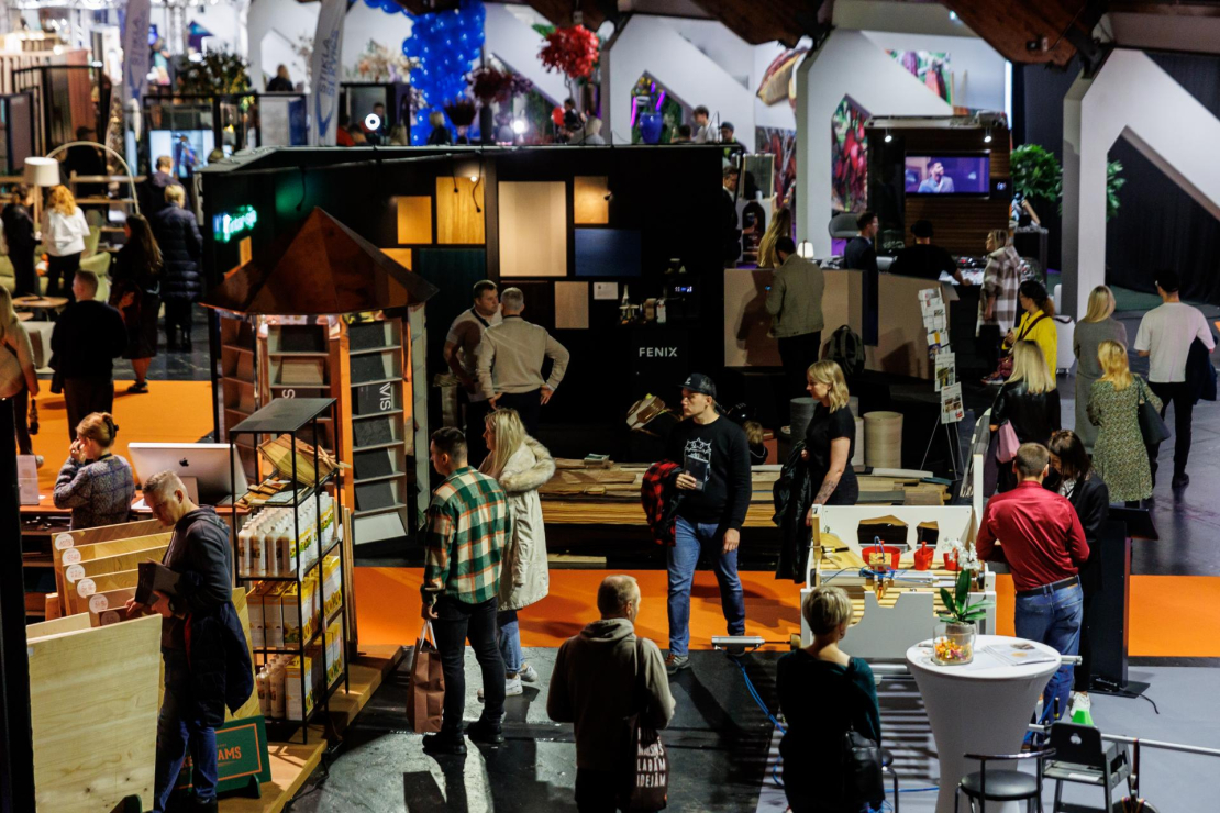Mēbeļu izstāde “Riga Furniture and Interior 2024” Ķīpsalā.