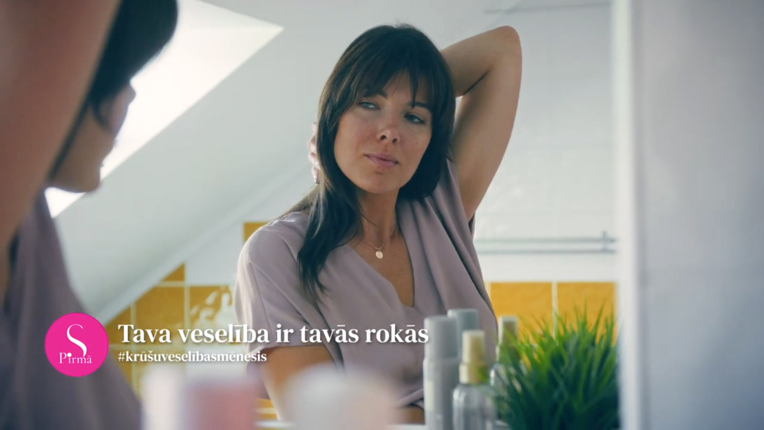 “STV Pirmā!” atgādina – krūšu pašpārbaude ir daļa no rūpēm par sevi.