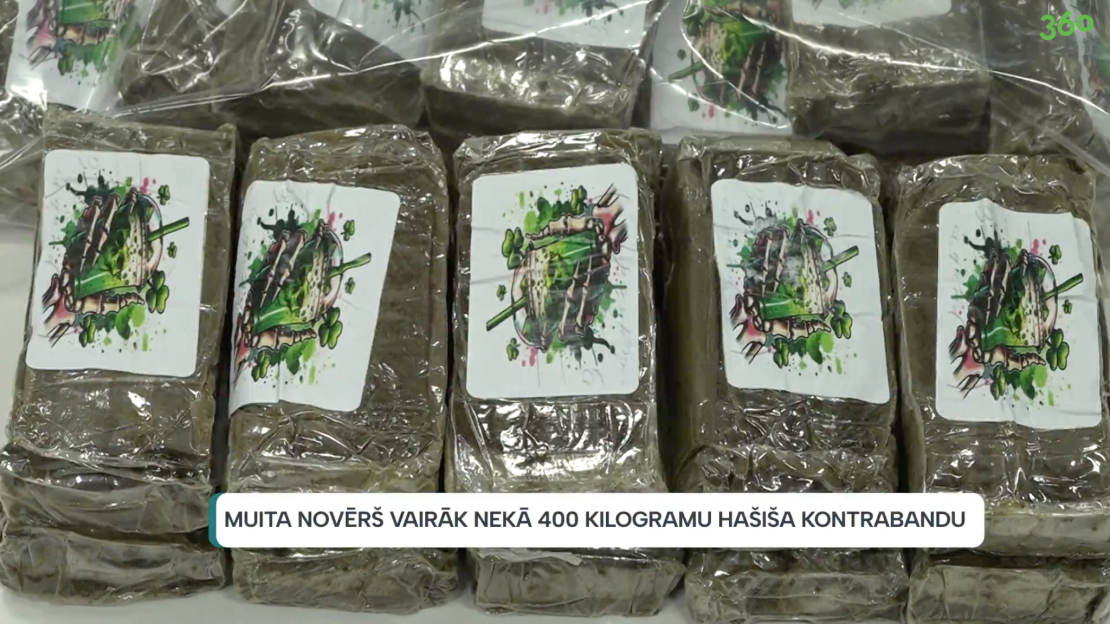 Trīs kravās oktobrī kopumā aizturēti vairāk nekā 700 kilogrami hašiša.