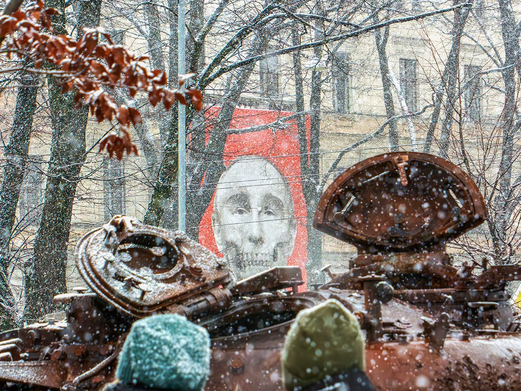 Vladimira Putina plakāts.