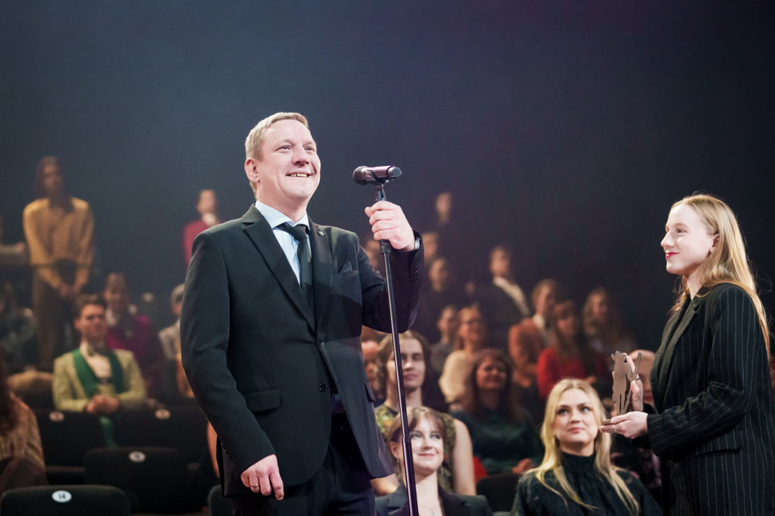 "Lielais Kristaps" balvas pasniegšanas ceremonija. A. Skrastiņš.