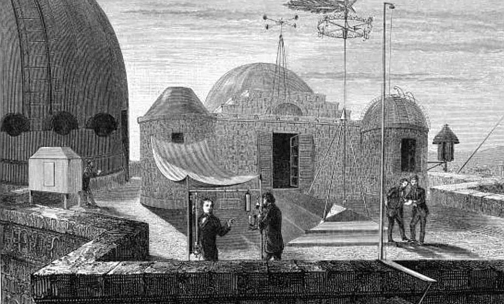 Parīzes observatorijas meteostacija 1872. gadā.