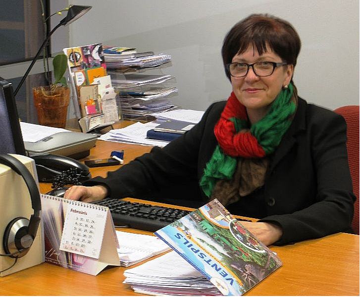 Ventspils bibliotēkas direktore Astra Pumpura.
