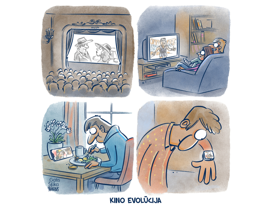Zīmē Gatis Šļūka: Kino evolūcija