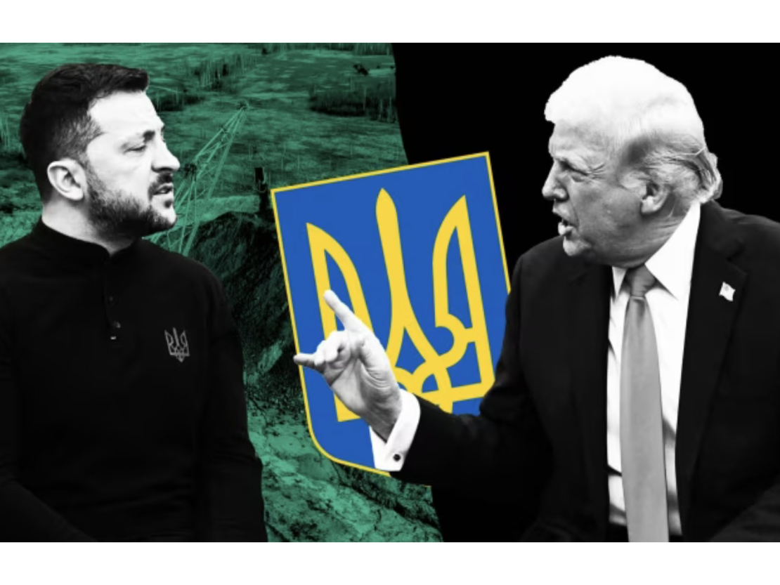 Volodimirs Zelenskis un Donalds Tramps.