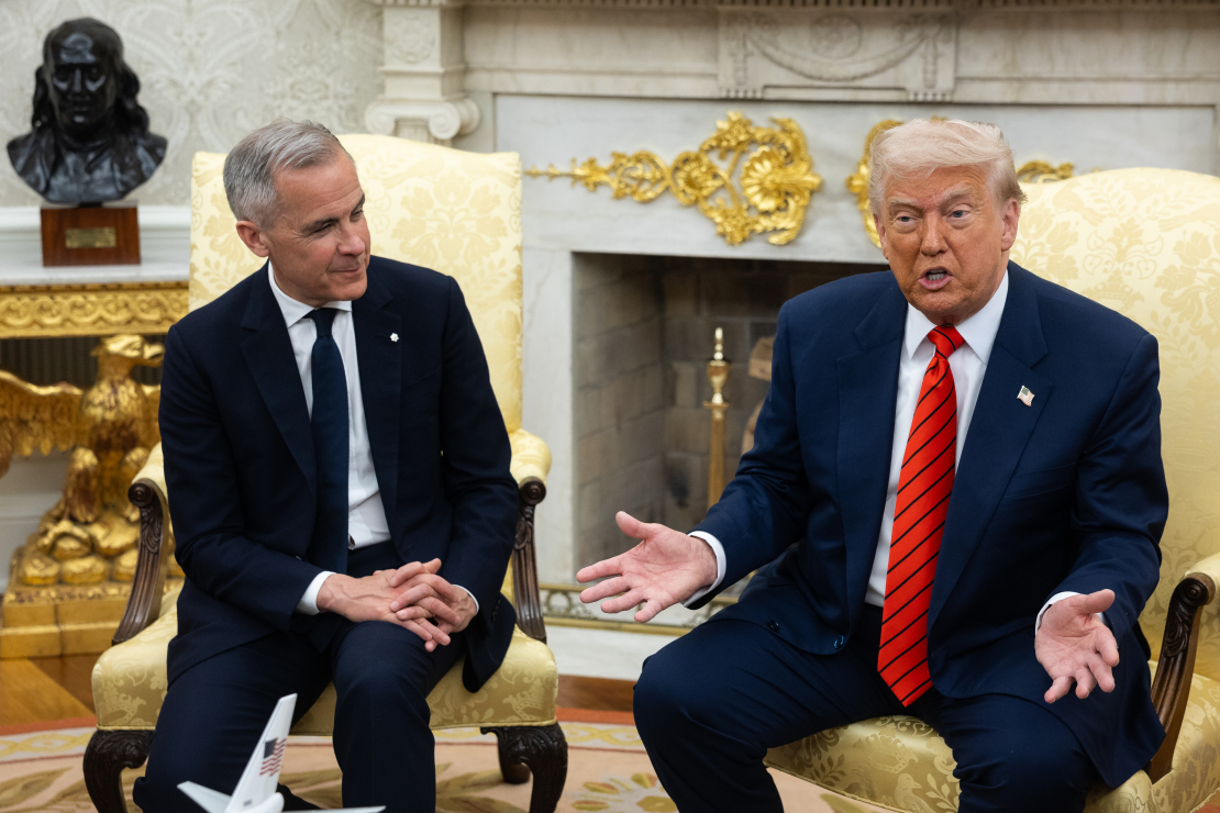 Kanādas premjerministrs Marks Kārnijs, tiekoties ar ASV prezidentu Donaldu Trampu, noraidīja viņa aicinājumu Kanādai kļūt par ASV štatu.