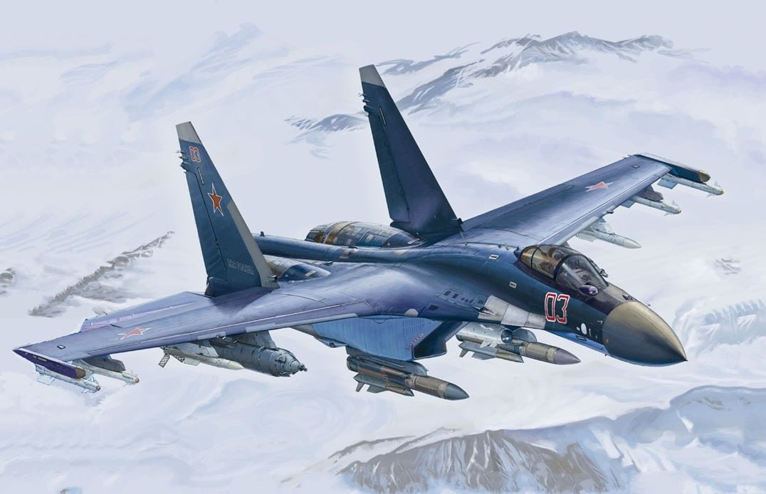 Krievijas iznīcinātājs Su-35.