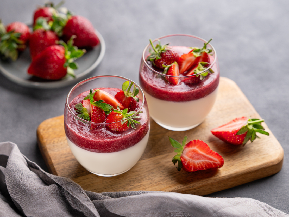 Klasiskā panna cotta.