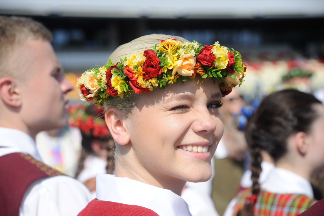 Deju lielkoncerta "Es atvēru Laimas dārzu" ģenerālmēģinājums.