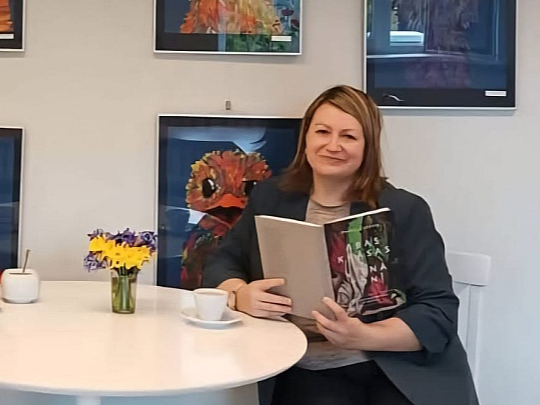 Zorģu bibliotēkas vadītāja Dace Frinda.