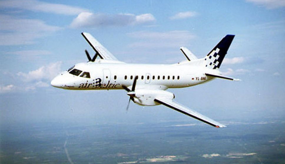 Sākotnēji "Air Baltic" izmantoja mazās "Saab" lidmašīnas.
