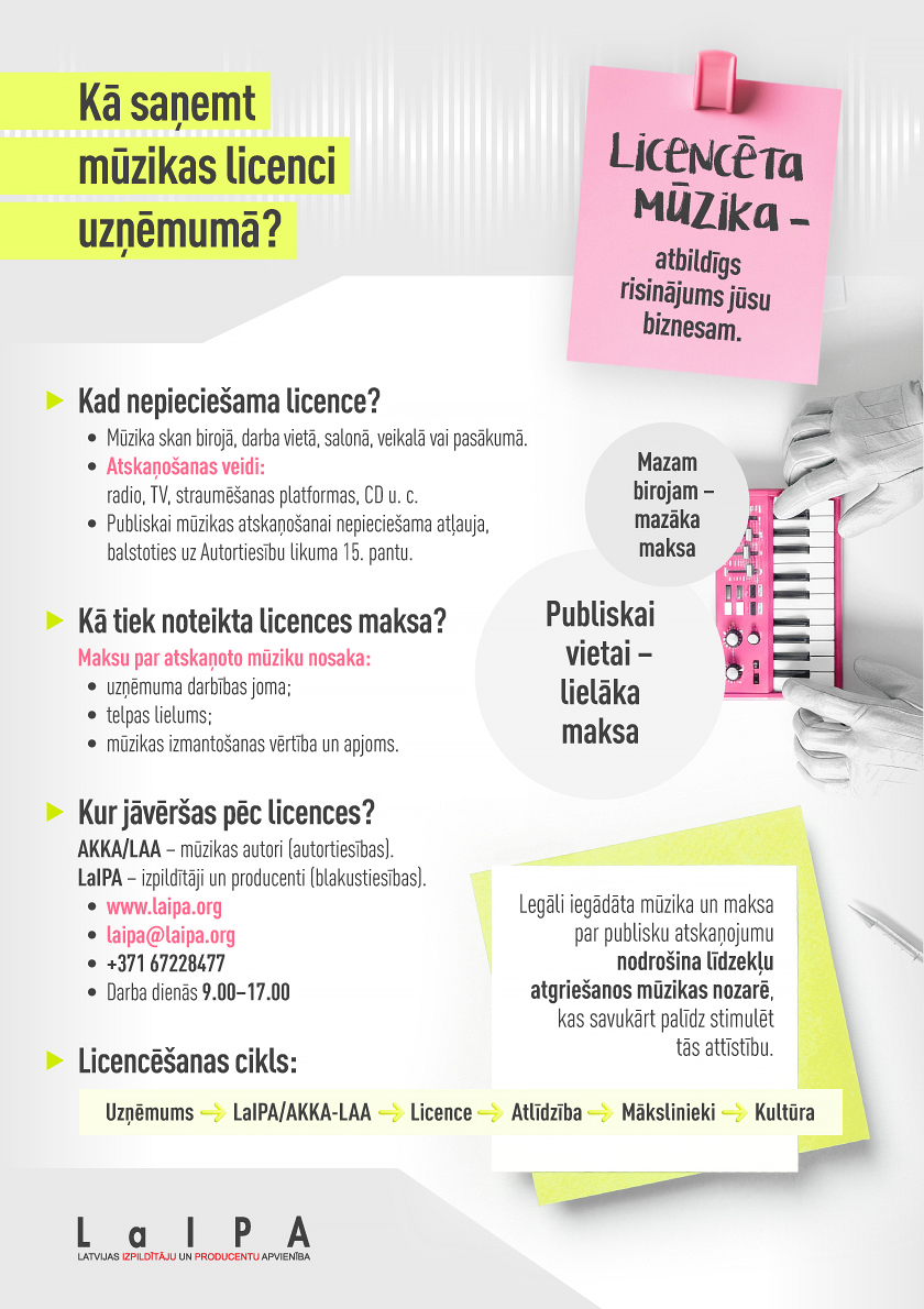 LaIPA uzsāk kampaņu "Darbam vajag ritmu".