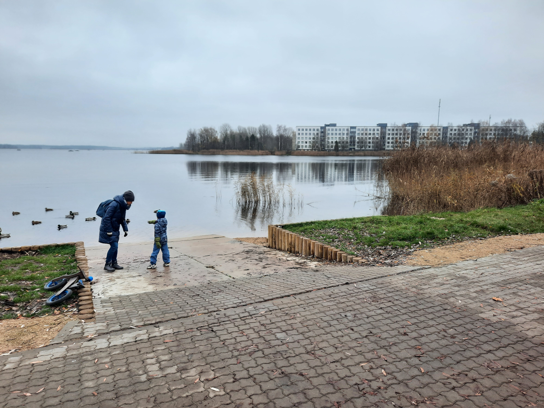 Ķīšezerā izveidota jauna laivu ielaišanas vieta.