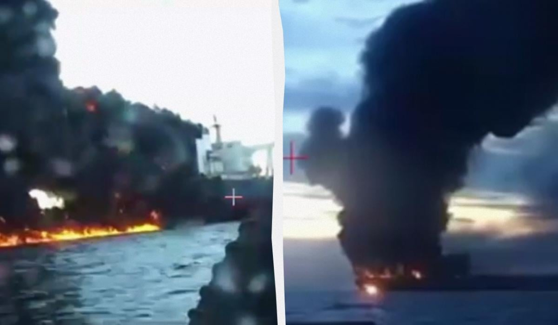 Ukrainas droni devuši triecienu Krievijas "ēnu flotes" tankkuģiem.