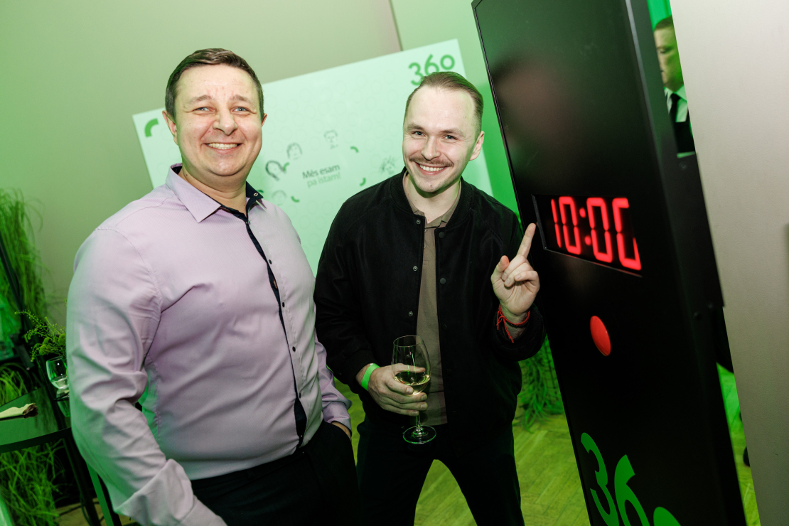 TV kanāla 360 desmitgades svinības.