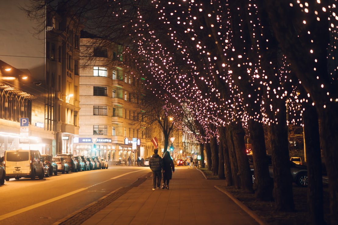 Rīga izgreznota Ziemassvētku noskaņās.