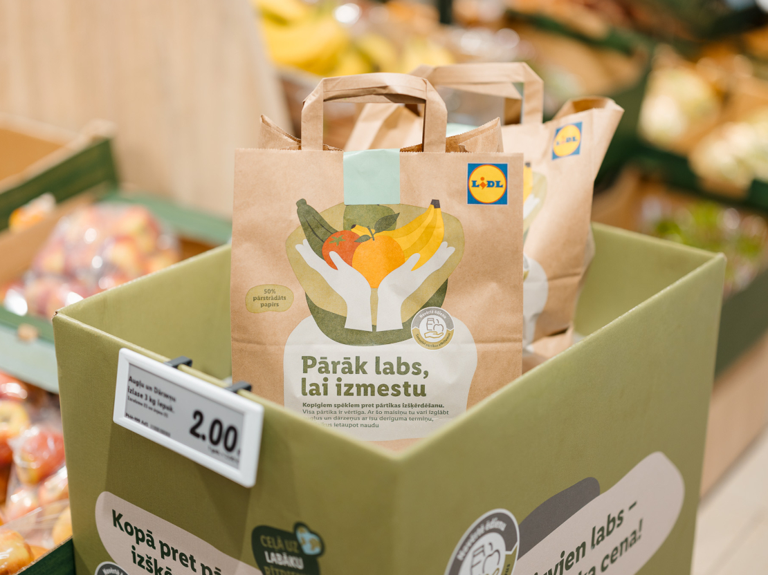 "Lidl" augļu-dārzeņu izlases maisiņi.