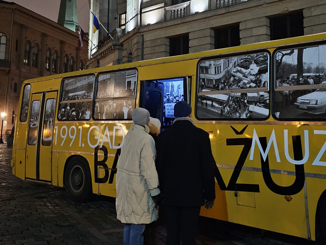 1991. gada barikāžu muzeja muzeobuss.