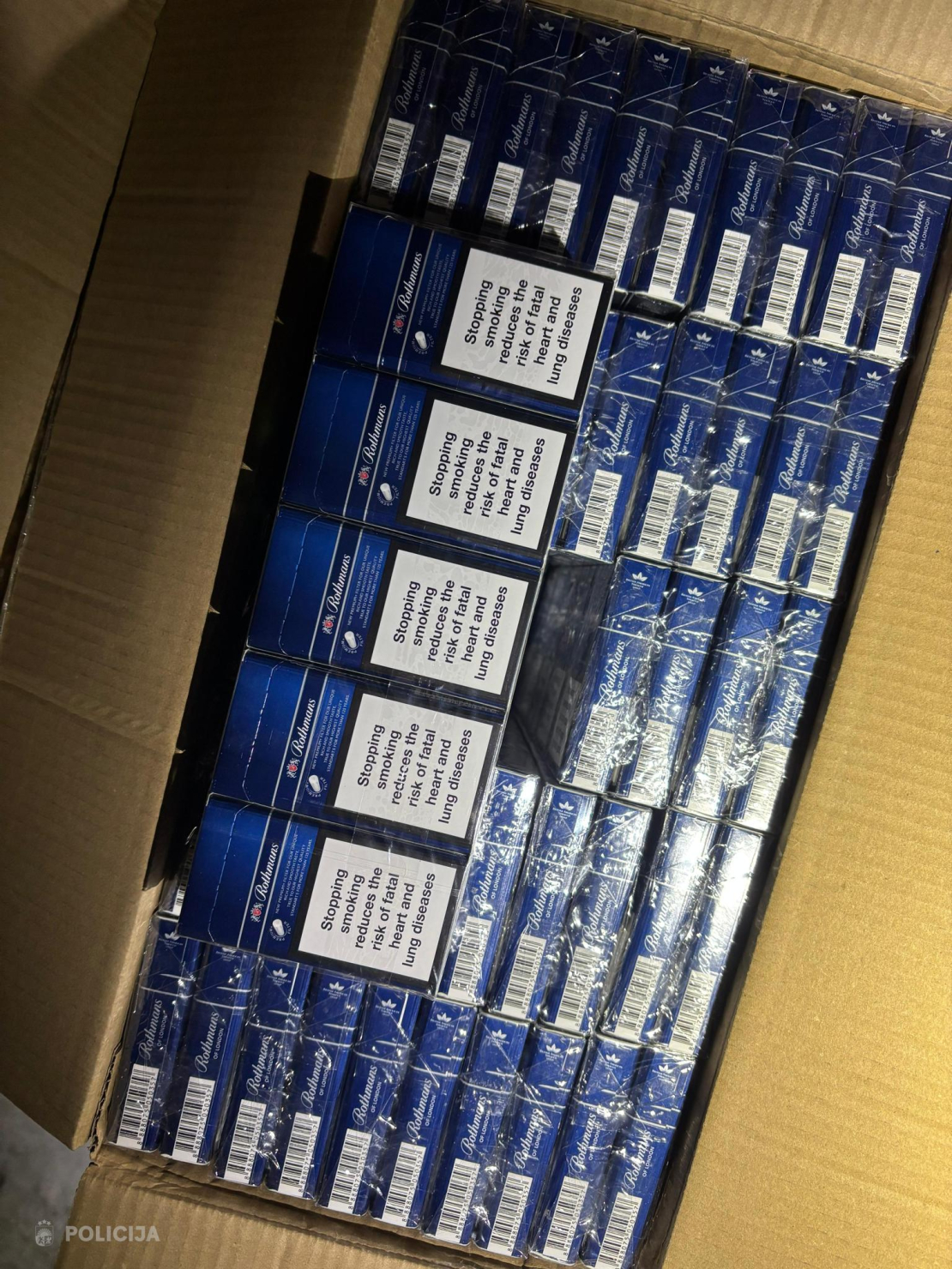 Atsavina pusotru miljonu nelegālo cigarešu.