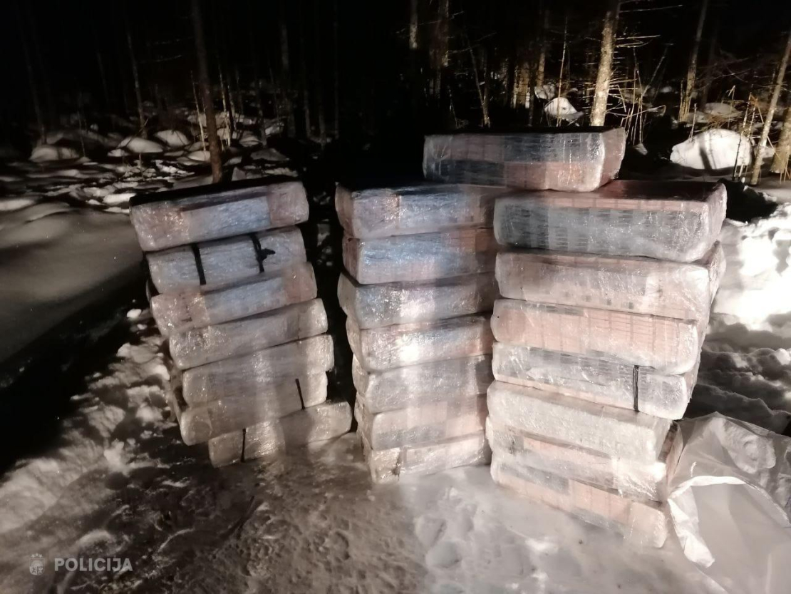 Likumsargi konstatē un izņem 110 000 cigarešu ar Baltkrievijas Republikas akcīzes markām.