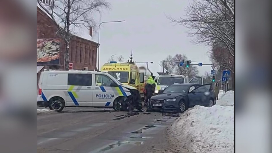 Avārija Jelgavā.