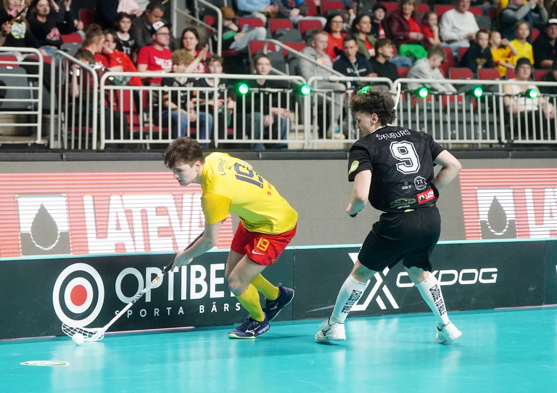 "Elvi Florbola līgas" vīriešu turnīra finālspēle starp "Talsu NSS/Krauzers" un "FS Masters/Ulbroka" komandām "Arēnā Rīga".