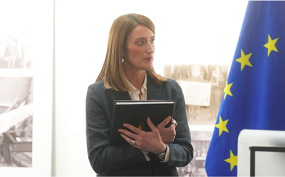 Eiropas Parlamenta (EP) priekšsēdētāja Roberta Metsola.