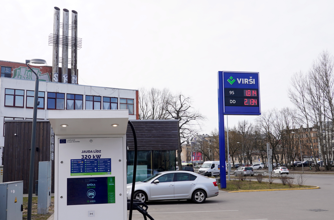 Degvielas uzpildes stacija "Virši" 2026. gada 24. martā.