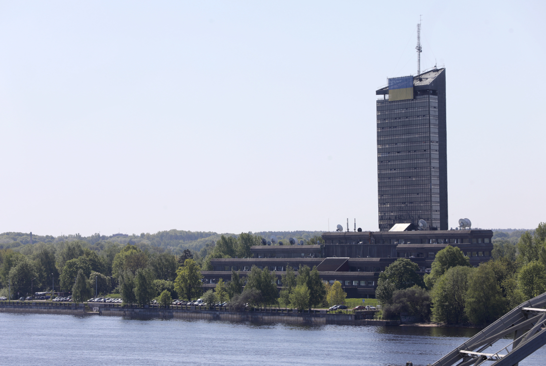 Latvijas Televīzijas ēka Zaķusalā.