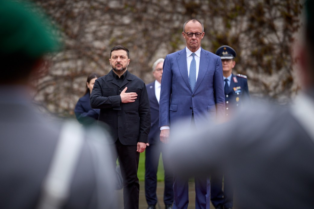 Volodimirs Zelenskis vizītē Vācijā.