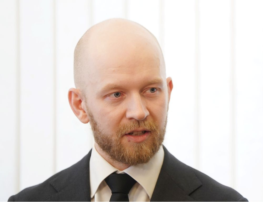 Partijas "Progresīvo" Saeimas frakcijas vadītājs, partijas līdzpriekšsēdētājs Andris Šuvajevs.