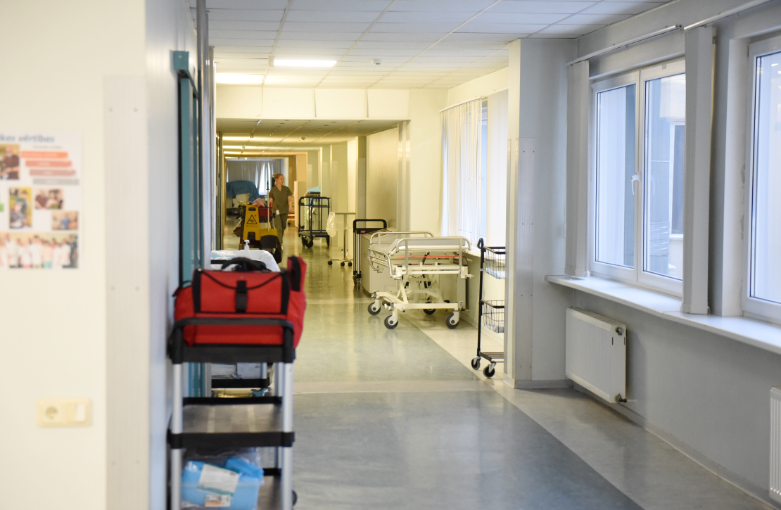 Rīgas Austrumu klīniskās universitātes stacionāra "Latvijas Onkoloģijas centrs" telpas.