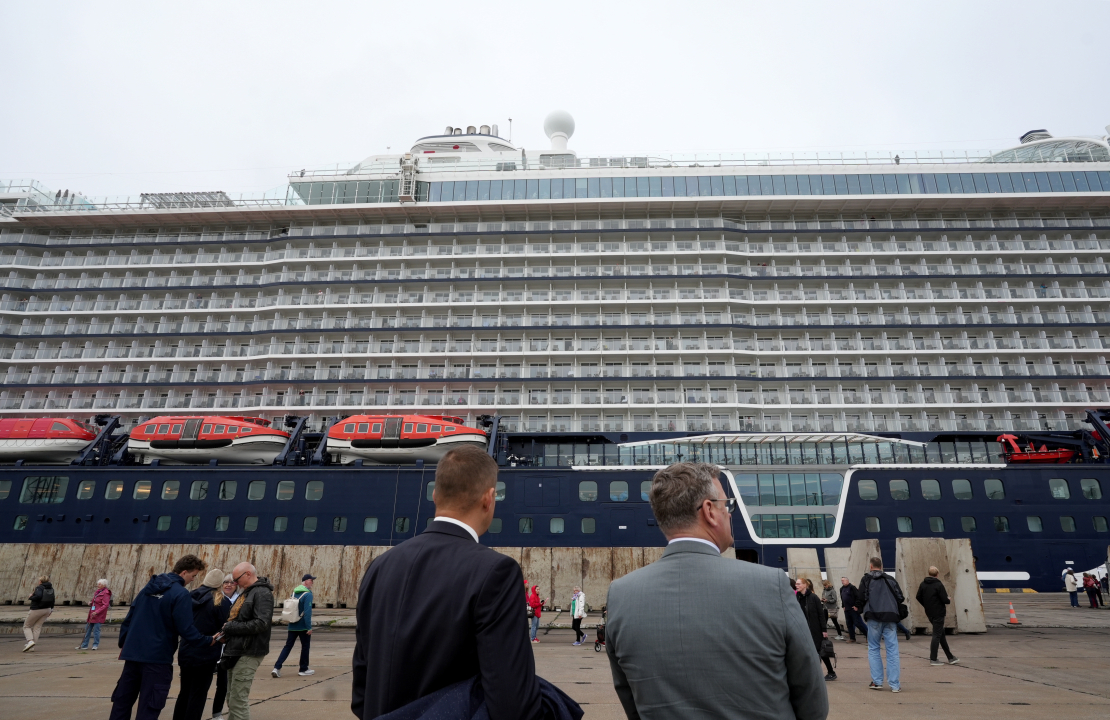 Vācijas kruīzu kompānijas "TUI Cruises" kuģis "Mein Schiff Relax", kurš pirmo reizi ieradies Rīgas ostā.