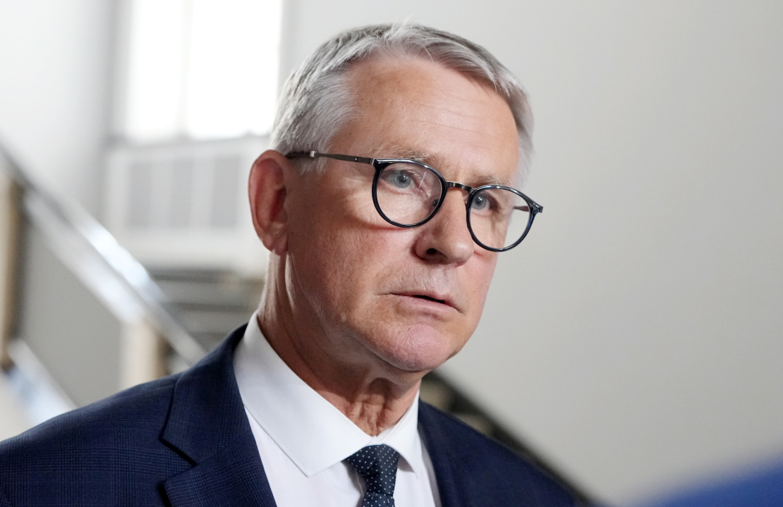 Kultūras ministrs Nauris Puntulis pirms Ministru kabineta sēdes.