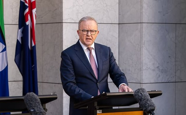 Austrālijas premjerministrs Entonijs Albanīzs.