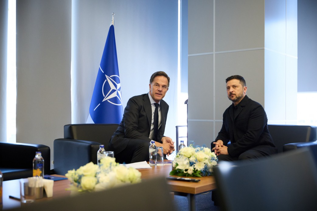 NATO samits. Volodimirs Zelenskis un Marks Rite.