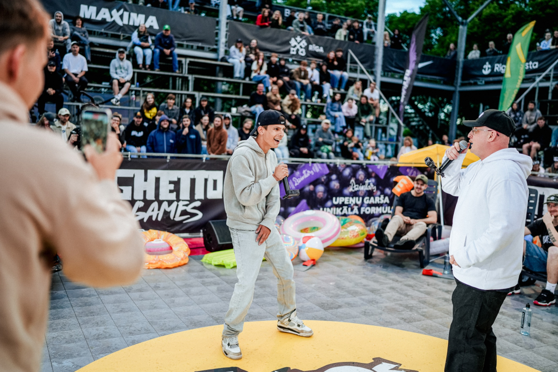 Ghetto games brīvrunu batla "Štuka par bazaru" fināls starp AMG un JeeKaa.