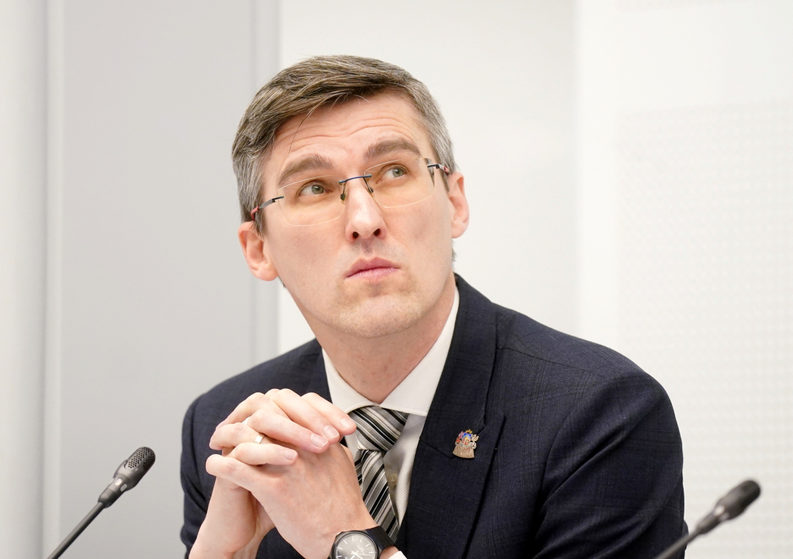 Apvienotā saraksta Saeimas frakcijas vadītājs Juris Viļums.