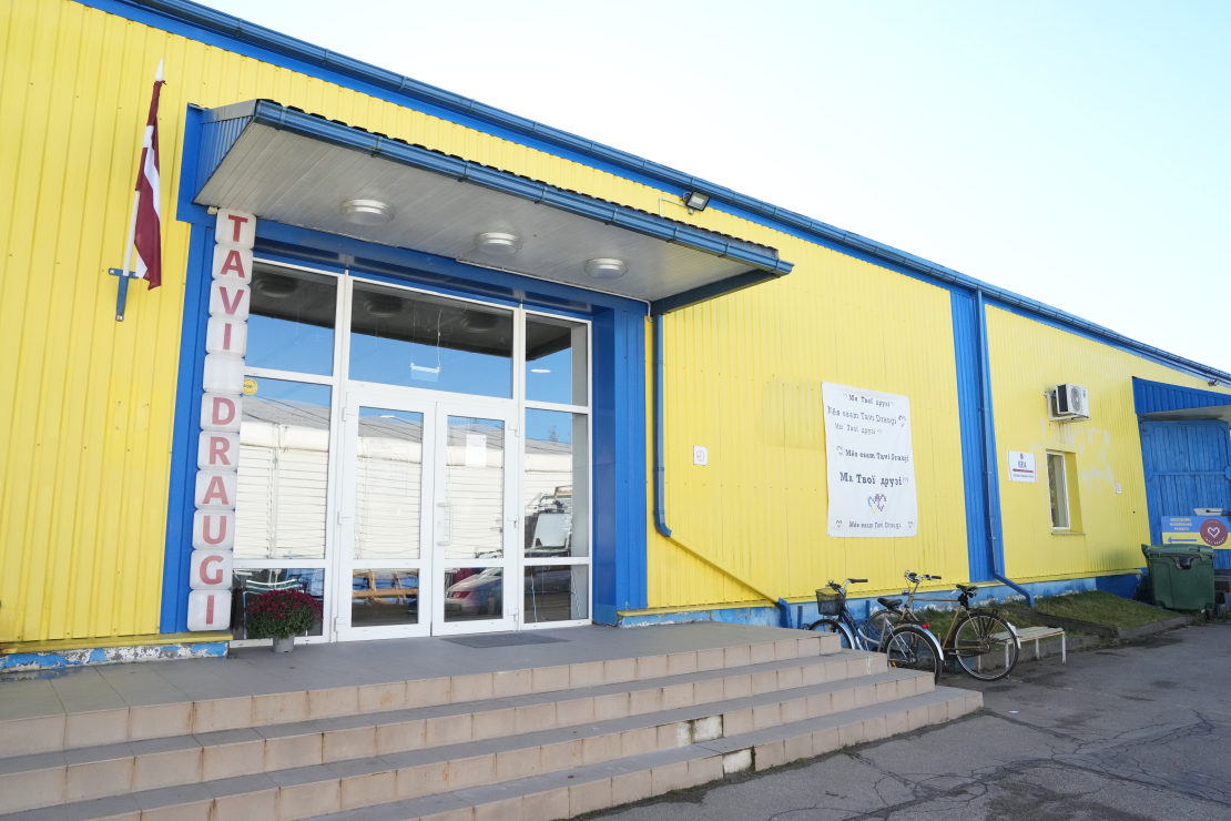 Labdarības biedrības "Tavi draugi" jaunā bāze Lapeņu ielā 23.