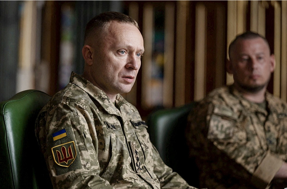 Ukrainas bruņoto spēku virspavēlnieka amatā ieceltais Mihailo Drapatijs.