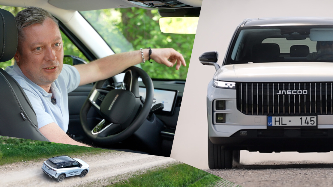 Edijs Pālens pie JAECOO 7 Super Hybrid stūres.