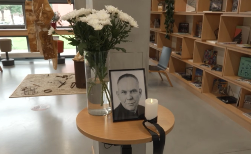 Normunda Vamža piemiņas stūris.