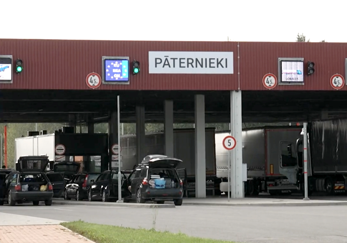 Vienīgais Latvijas un Baltkrievijas robežšķērsošanas punkts "Pāternieki". 