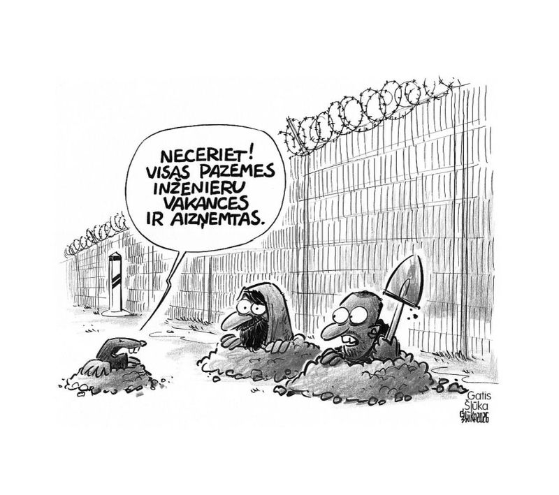 Zīmē Gatis Šļūka. Pazemes inženieru vakances ir aizņemtas!
